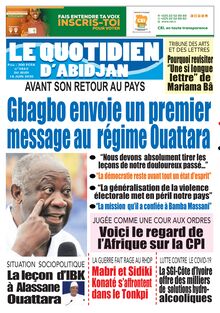 Le Quotidien d’Abidjan n°2865 - Du jeudi 18 juin 2020
