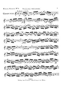 Partition violons II, Graduale en tertia missa nativitatis: Viderunt omnes