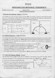 Résistance des matériaux : introduction aux calculs des structures 1999 Génie Mécanique et Conception Université de Technologie de Belfort Montbéliard