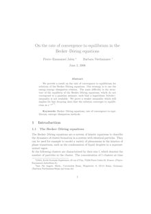 On the rate of convergence to equilibrium in the Becker–Doring equations