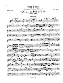 Partition de violon, Piano Trio, Piano Trio No.4, E major