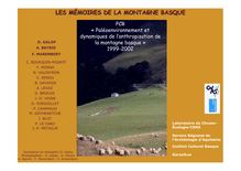 Mémoire montagnes basques