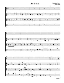 Partition Fantasia, VdGS No.9 - partition complète (Tr A T B), fantaisies pour 4 violes de gambe