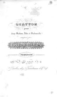 Partition , quatuor en A major, Hob.III:7, corde quatuors, Op.2