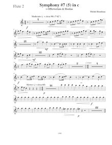 Partition flûte 2, Symphony No.7  Requiem , C minor, Rondeau, Michel