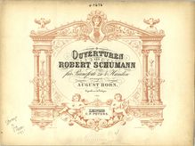 Partition complète, Genoveva, Op.81, Schumann, Robert par Robert Schumann
