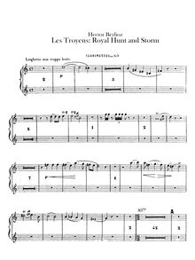 Partition clarinette 1/2 (en B♭), Les Troyens, The Trojans, Berlioz, Hector