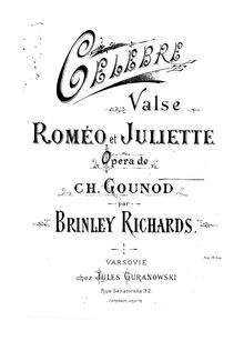 Partition complète, Roméo et Juliette, Opéra en cinq actes, Gounod, Charles par Charles Gounod