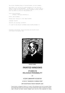 Painted Windows - Studies in Religious Personality
