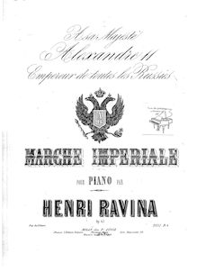 Partition complète, Marche Imperiale, Ravina, Jean Henri