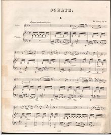 Partition complète & , partie, violon Sonata, Op.61, G minor