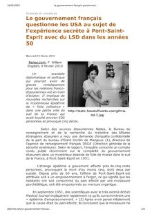 le LSD de la CIA à Pont-Saint-Esprit