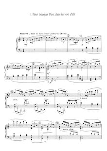 Partition complète, Six épigraphes antiques, Debussy, Claude