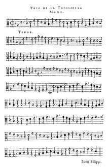 Partition ténor, Trio de la Troisième Mode, Philips, Peter par Peter Philips