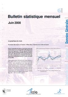 Bulletin statistique mensuel. Juin 2008