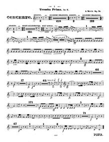 Partition trompette 1 (en E) (cleaned), violoncelle Concerto, Concerto Pour Violoncelle Avec Orchestre Ou Piano