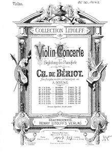 Partition de violon, violon Concerto No.4, 4me Concerto p. Violon av. Acc. d’Orchestre