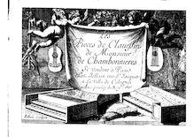 Partition complète, Les pièces de clavecin, livre second, Chambonnières, Jacques Champion de par Jacques Champion de Chambonnières