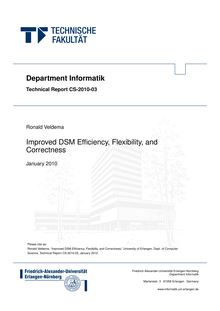 Improved DSM efficiency, flexibility, and correctness [Elektronische Ressource] / Ronald Veldema