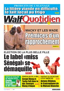 Walf Quotidien n°8895 - du vendredi 19 novembre 2021