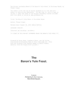 The Baron s Yule Feast: A Christmas Rhyme