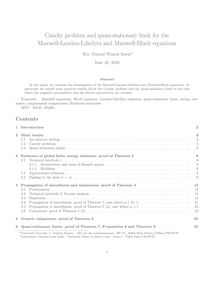 Cauchy problem and quasi stationary limit for the Maxwell Landau Lifschitz and Maxwell Bloch equations
