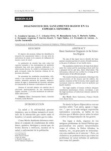 DIAGNOSTICO DEL SANEAMIENTO BASIC0 EN LA COMARCA ERNIOBEA (Basic Sanitation Diagnosis in the ErniobeaRegion)
