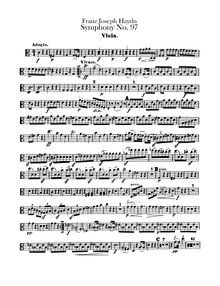Partition altos, Symphony No.97 en C major, Sinfonia No.97, Haydn, Joseph
