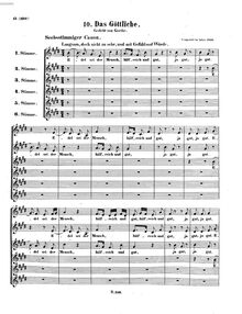 Partition complète, Edel sei der Mensch, Let Man Be Noble, E major par Ludwig van Beethoven