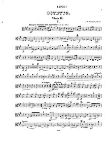 Partition viole de gambe 2, Octet, Op.3, Svendsen, Johan