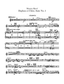 Partition Celesta, Daphnis et Chloé  No.1, Fragments symphoniques