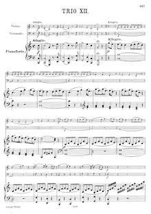 Partition de piano, 3 Piano Trios, Hob.XV:3-5, C Major, F Major, G Major