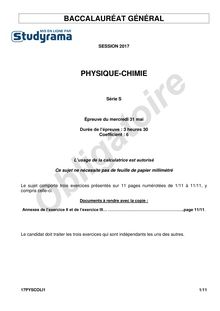 Sujet Liban Physique-Chimie - Bac S