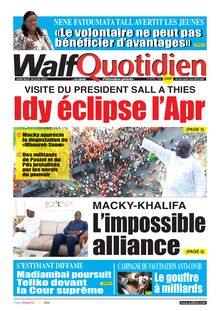 Walf Quotidien n°8779 - du Mercredi 30 juin 2021
