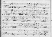 Partition Complete manuscript, 5 motets, Cinque Mottetti, Anfossi, Pasquale