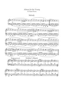 Partition complète, Album für die Jugend, Album for the Young, Schumann, Robert par Robert Schumann
