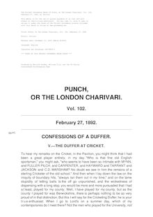 Punch, or the London Charivari, Volume 102, February 27, 1892