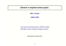 Diameter in weighted random graphs