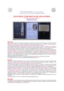 Texte Pub papier Livre Papes.pdf - LES PAPES, CINQ SIECLES DE ...
