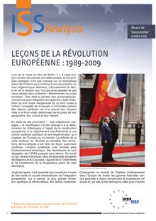 Leçons de la révolution européenne   1989 2009