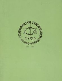 Udienze solenni della Corte di giustizia delle Comunità europee 1980 e 1981