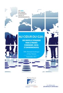 Au coeur du G20 : Une nouvelle dynamique pour le progrès économique social et environnemental