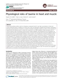 Physiological roles of taurine in heart and muscle