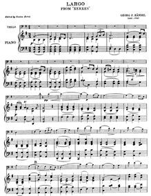 Partition complète, Serse, Xerxes, Handel, George Frideric par George Frideric Handel