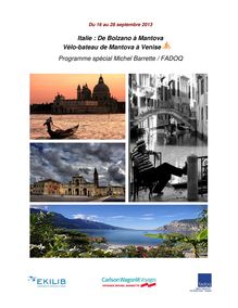 Visite de Venise : du 16 au 28 septembre 2013