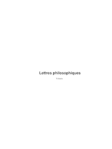 Voltaire lettres philosophiques