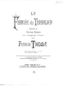Partition complète, Ballade de Victor Hugo avec accompagnement d’orchestre