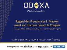 Sondage : le regard des Français sur Emmanuel Macron avant son discours devant le Congrès