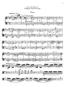 Partition altos, Guillaume Tell, Opéra in quatre actes, Rossini, Gioacchino
