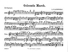 Partition Piccolo clarinette (E♭), Golconda March, A♭ major and D♭ major
